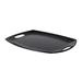 Elite Global Solutions M1317OVH-B 17" x 12 3/4" Rectangular Bilbao Platter - Melamine, Black