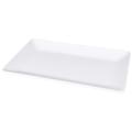 Elite Global Solutions M1811RC-NW 18" x 11 1/2" Rectangular Symmetry Platter - Melamine, Display White