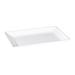 Elite Global Solutions PD250L-W 9 3/4" x 6 1/2" Rectangular Viva Platter - Melamine, White