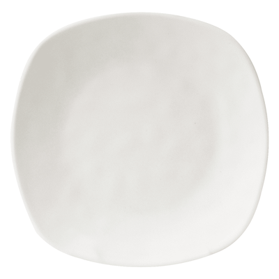 Elite Global Solutions RT10SQ-OW 10" Square Melamine Dinner Plate, Off White, 6/Case