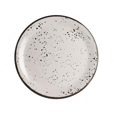 Steelite 7066MM305 6" Round Melamine Plate, Urban Snow, White