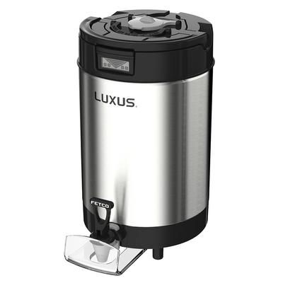 Fetco D453 2 gal LUXUS Thermal Coffee Dispenser, Black/Stainless Steel