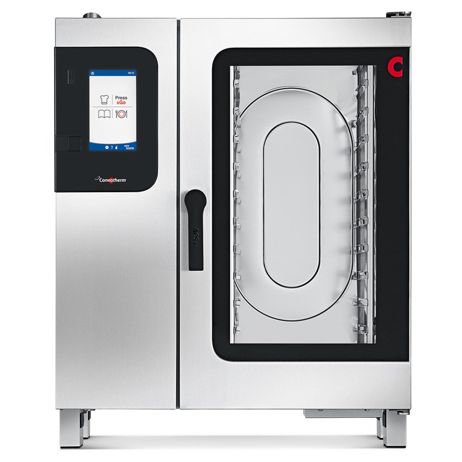 Convotherm C4ET10.10GSDD120/60/1 Half Size Combi Oven, Boilerless, Natural Gas, Stainless Steel, Gas Type: NG, 120 V