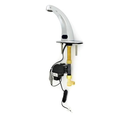 Zurn Industries Z6913-XL-CP4-CWB Deck Mount Sensor Faucet w/ 0.5 gpm Aerator & Connection Wire - Chrome, 4" Cover Plate