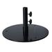 Grosfillex US604017 1 2/3 ft Round Umbrella Base - 50 lb, Steel, Black, Flat