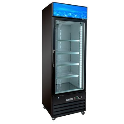 MoTak MGD-1DF-27-X 27 1/8" 1 Section Display Freezer w/ Swing Door - Bottom Mount Compressor, Black, 115v, 115 V