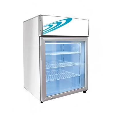 Excellence Industries CTF-4HCMS 24" 1 Section Display Freezer w/ Swing Door - Rear Mount Compressor, White, 115v