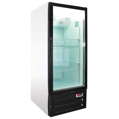 Excellence Industries GDF-9M 23 3/4" 1 Section Display Freezer w/ Swing Door - Bottom Mount Compressor, White, 115v