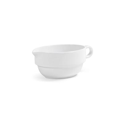 Front of the House TGB003BEP21 16 oz Catalyst Gravy Boat - Porcelain, White