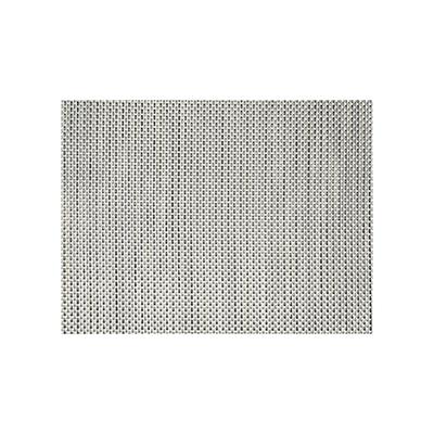 Front of the House XPM041SIV83 Rectangular Metroweave Woven Vinyl Placemat - 16" x 12", Silver, Multi-Colored