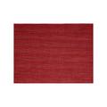 Front of the House XPM094RDV83 Rectangular Metroweave Woven Vinyl Placemat - 16" x 12", Red