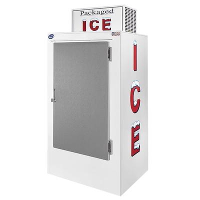 Leer L030UASP 36" Outdoor Ice Merchandiser w/ (60) 10 lb Bag Capacity - Solid Door, 115v, White