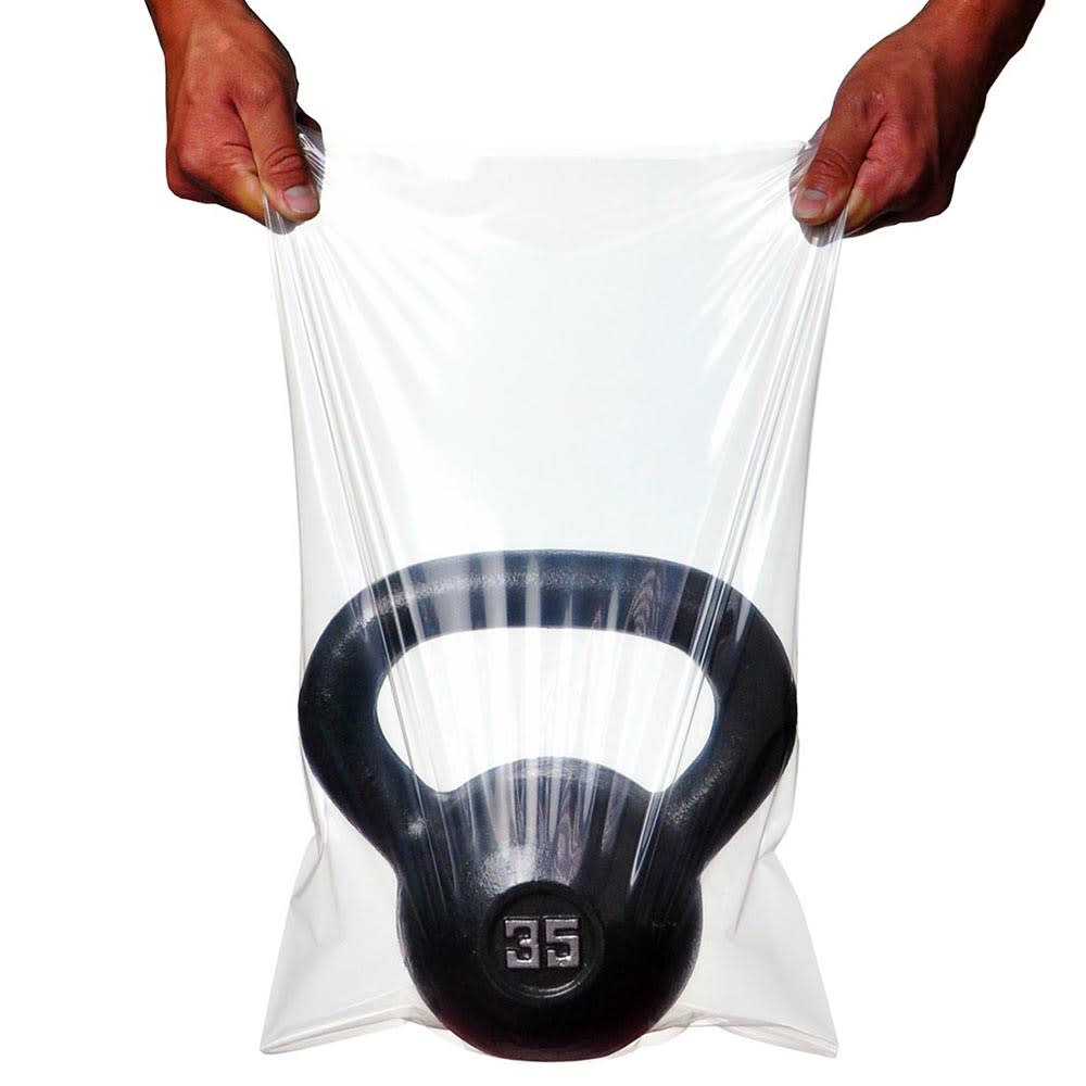LK Packaging 7F0609 TUF-R Open Ended Flat Bag - 6" x 9", 1 mil LLDPE, Clear, Case of 2000