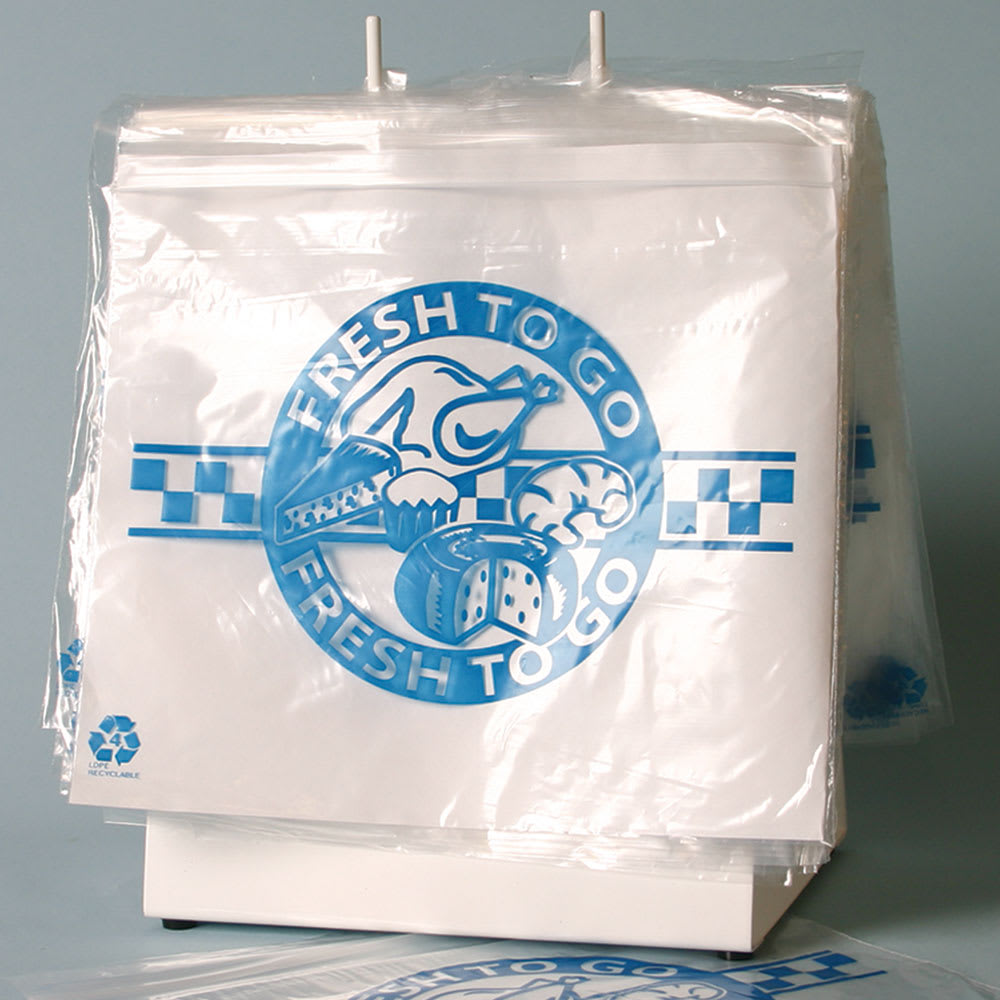 LK Packaging DP9758 Seal-Top Printed Deli Bag - 8" x 10", Poly, Clear, Case of 1000