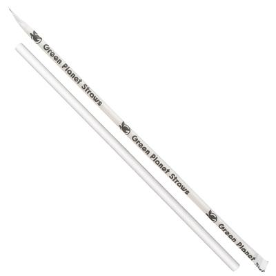 LK Packaging GPSG1025 10 1/4" Wrapped Paper Straw, White