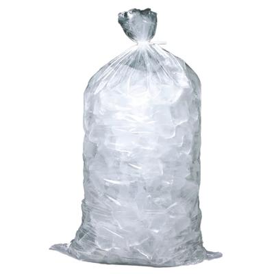 LK Packaging H20MET 8 lb Ice Bag w/ Twist Ties - 20" x 11", Poly/Metallocene, Clear