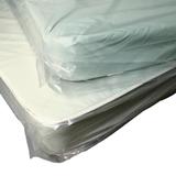 LK Packaging K48 Twin Size Mattress Bag w/ Vent Holes - 90"L x 39"W x 9" SG, 1.5 mil Heavy Duty LDPE, Clear