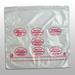 LK Packaging PCWED1085 Printed Portion Control Food Storage Bags - 8 1/2" x 10", Poly, Red, Saddle Pack, Clear