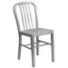 Flash Furniture CH-61200-18-SIL-GG Chair w/ Vertical Slat Back - Steel, Silver