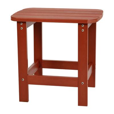 Flash Furniture JJ-T14001-RED-GG Rectangular Adirondack Side Table - 18 3/4