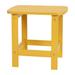 Flash Furniture JJ-T14001-YLW-GG Charlestown Rectangular Adirondack Side Table - 18 3/4" x 15", Poly Resin, Yellow