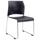 National Public Seating 8804-11-04 Stacking Chair w/ Navy Blue Plastic Back &amp; Seat - Steel Frame, Silver