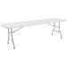 National Public Seating BT3096 Folding Table w/ Speckled Gray Plastic Top & Gray Steel Frame - 96"L x 30"W x 29 1/2"H
