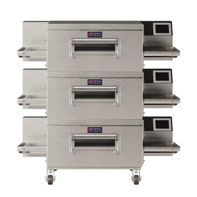 Middleby Marshall PS638E-3 240/3 65" Electric Triple Impingement Conveyor Oven - 240v/3ph, Stainless Steel