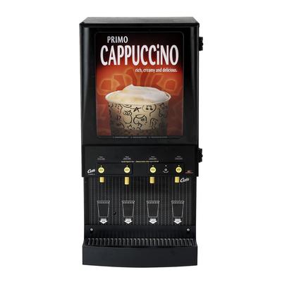 Curtis CAFEPC4CL10000 Cappuccino Machine w/ (1) 4 lb Hopper & (4) Dispenser, 120v, Black