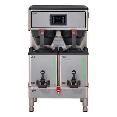Curtis G4GEMXTIFT10A1000 Gemini G4 Automatic Coffee Brewer w/ 2 Brewers, 220v/1ph, Stainless Steel