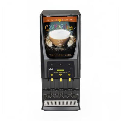 Curtis PCGT3700 Cappuccino Machine w/ 5 lb & (2) 10 lb Hoppers & 1 Dispensers, 120v, Black