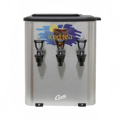 Curtis TCC3S 3 gal Short Iced Tea Concentrate Dispenser w/o Handles, Stainless Steel