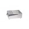 Eastern Tabletop 3264HG Butane Stove Cover Up - 11" x 14 1/2" x 4 1/2", Hammered Stainless Steel
