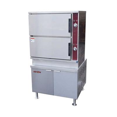 Crown Steam ECX-16 16 Pan Convection Commercial Steamer - Cabinet, 208v/3ph, Stainless Steel