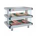 Hatco GR2SDH-30D Glo-Ray 36 1/4" Self Service Countertop Heated Display Shelf - (2) Shelves, 120/208v/1ph, Double Shelf, Silver