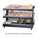 Hatco GR3SDS-33D Glo-Ray 33 9/50" Self Service Countertop Heated Display Shelf - (3) Shelves, 120/240v/1ph, Double Slanted Shelf, 2227W, Silver