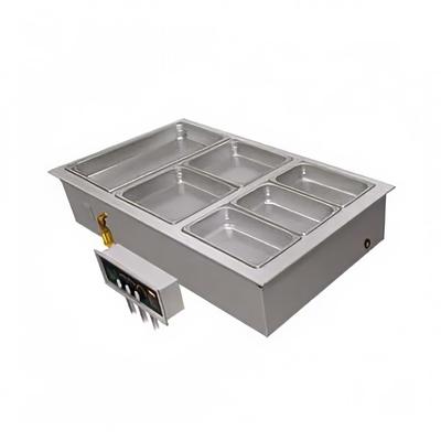 Hatco HWBI-2D Drop-In Hot Food Well w/ (2) Full Size Pan Capacity, 208v/1ph, Stainless Steel