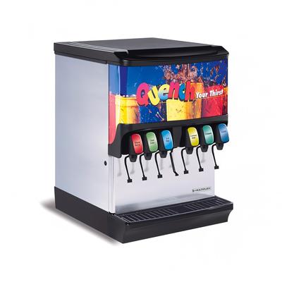 Multiplex 2705588 Countertop Ice & Soft Drink Dispenser w/ 8 Valves - 175 lb Ice Capacity, 120v, Stainless Steel