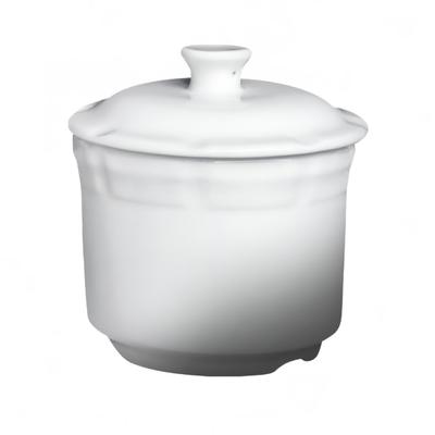 Cameo China 210-344 9 oz Round Imperial Soup Tureen - Ceramic, White