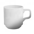 Cameo China 610-6087C 10 oz Dynasty Stackable Mug - Ceramic, White