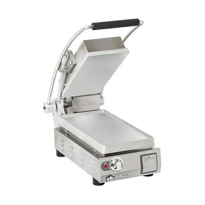 Star PST7A-120V Single Commercial Panini Press w/ Aluminum Smooth Plates, 120v, Stainless Steel