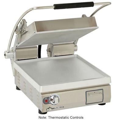 Star PST14T Single Commercial Panini Press w/ Aluminum Smooth Plates, 120v, Smooth Aluminum Plates, 14.5