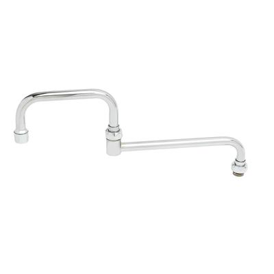 T&S 067X-A22 15" Double Joint Swivel Nozzle w/ 2 1/5 GPM Aerator, Chrome