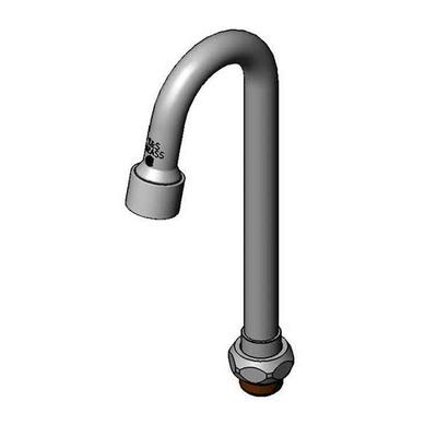 T&S 132X-V05 8 9/16" Swivel Gooseneck Nozzle w/ 1/2 GPM Spray Device, Chrome