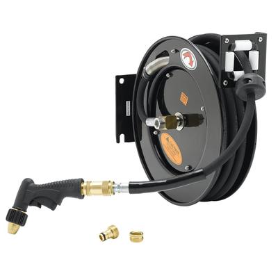 T&S 5HR-232-09 Equipment Open Hose Reel, 35 ft, Powder Coated Steel, Water Gun, Black