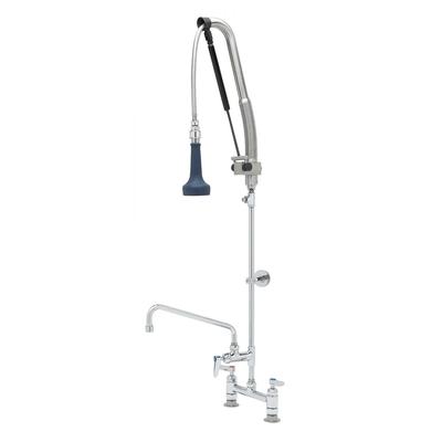 T&S B-0123-12CRB8TP 48 13/16"H Deck Mount Pre Rinse Faucet - 1 7/100 GPM, Base with Nozzle, Stainless Steel