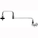 T&S B-0594 Splash Mount Pot Filler Faucet w/ 24" Double Jointed Swing Nozzle