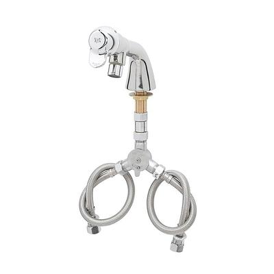 T&S B-0807-PA Mixing Faucet w/ 1 Hole, Pivot Action, Chrome