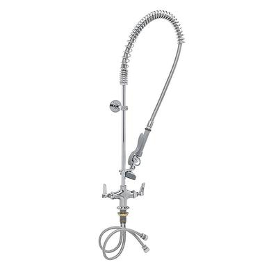 T&S B-2244 36"H Deck Mount Pre Rinse Faucet - 1 3/20 GPM, Base with Nozzle, Stainless Steel