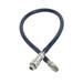 T&S HW-4B-72 Safe-T-Link 72" Connector Water Hose, 3/8" w/ Quick Disconnect, Stainless Steel